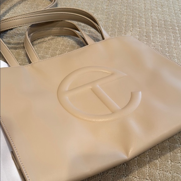 Telfar Medium Cream Shopping Bag